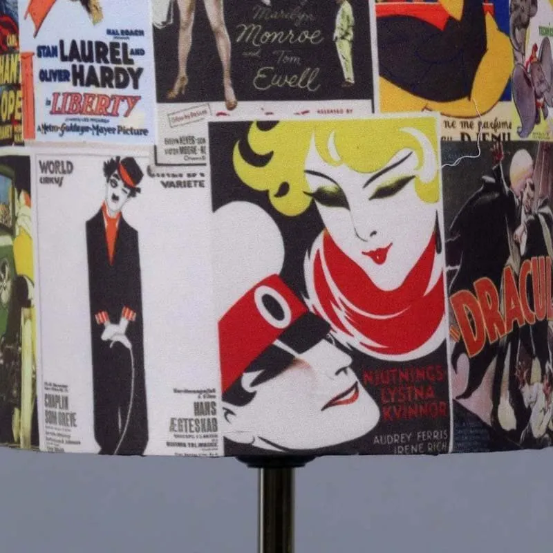 My Movies Metal & Fabric Table Lamp - Multicolor media 5