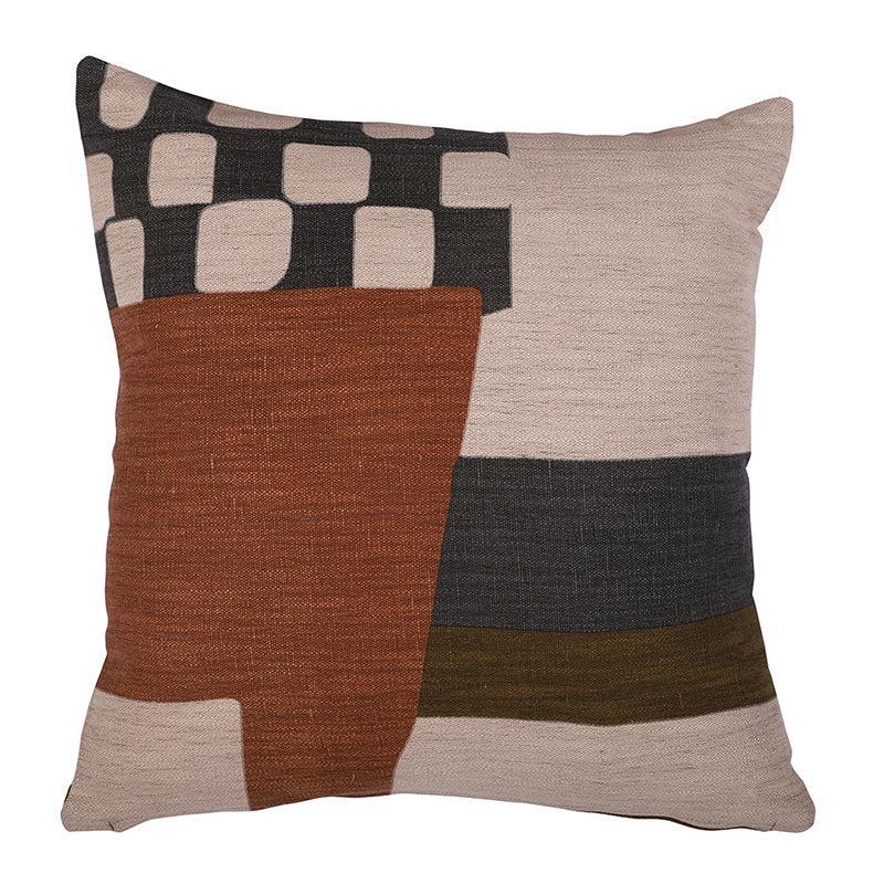 Embla Printed Cotton Cushion Cover media 3
