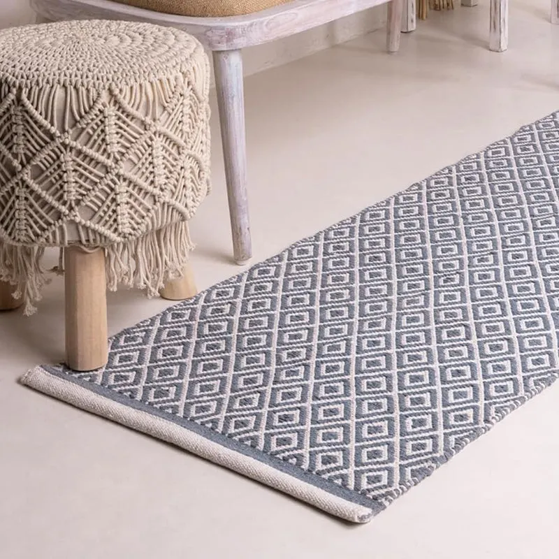 Earthica Cotton Runner Rug - Blue media 4