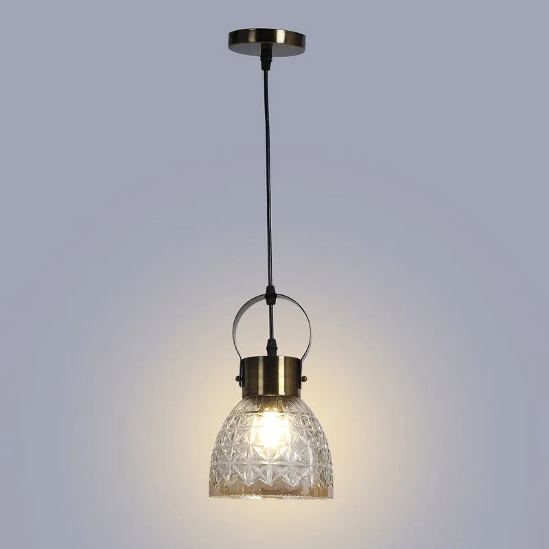 Aurora Faceted Glass Ceiling Lamp media 6