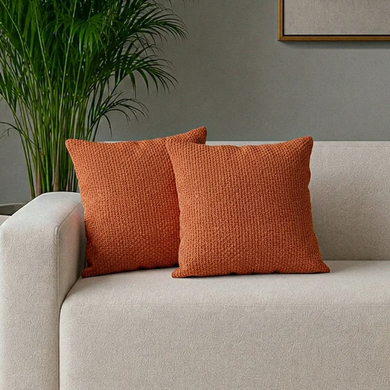 Thessa Dream Cushion Cover (Orange) - Set Of Two media 1