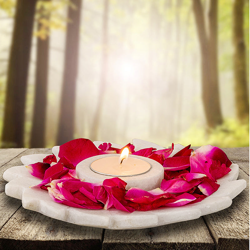 Lustre Wick Marble Candle Holder