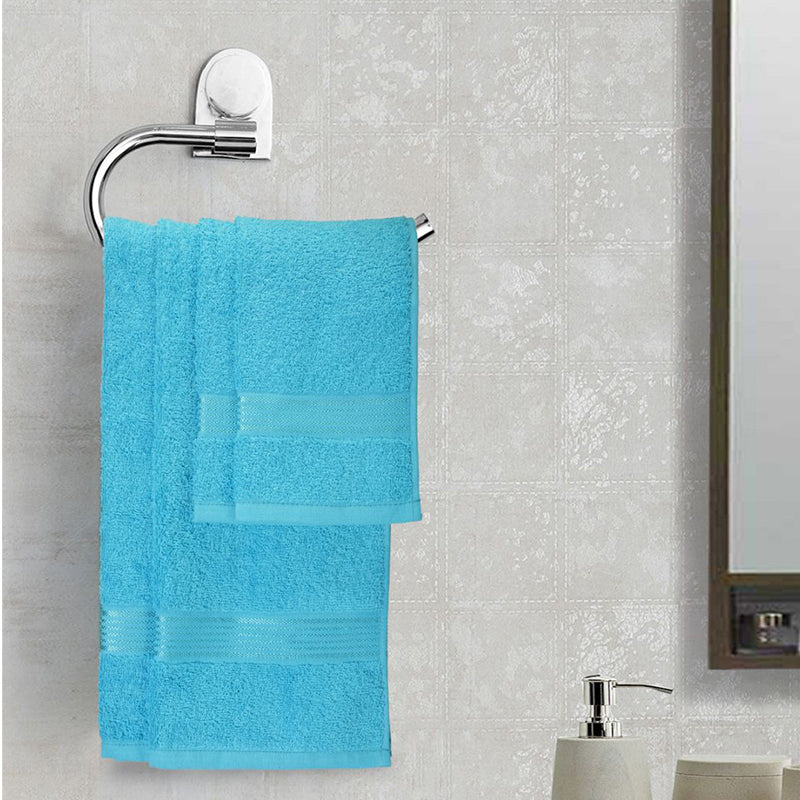 Eva Quick Dry Towel Combo (Pale Blue) - Six Piece Set media 3