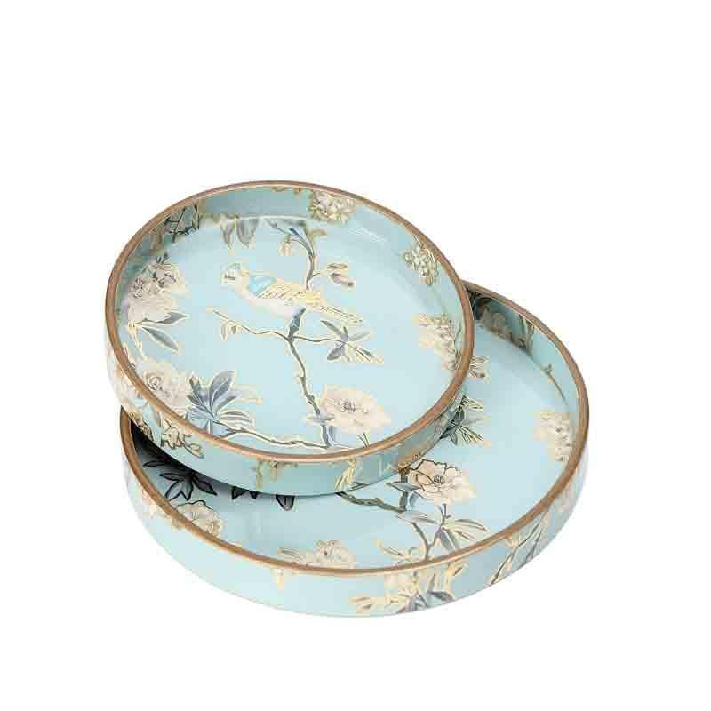 Chirpy Circular Serving Tray - Set Of Two media 6