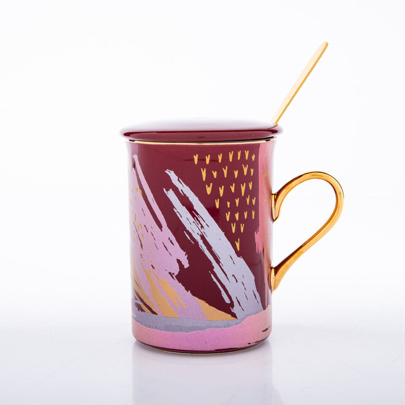 Alessi Ceramic Tea Cup (250 mL)/Red)-  Two Piece Set media 3