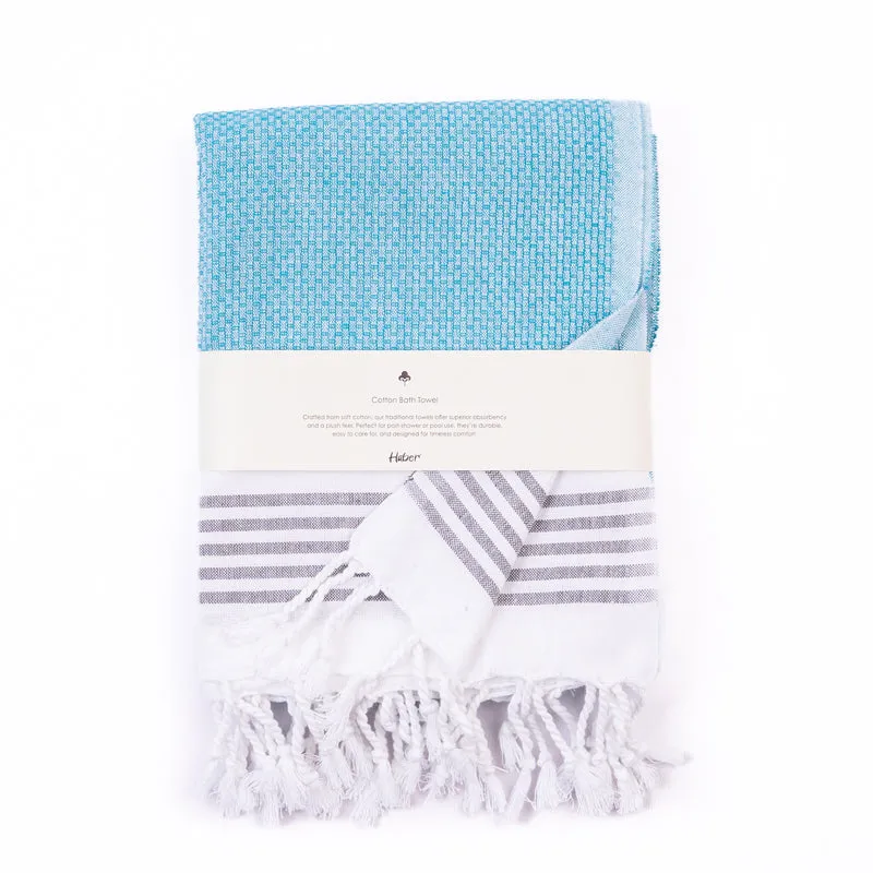 Strivra Cotton Bath Towel - Blue media 4
