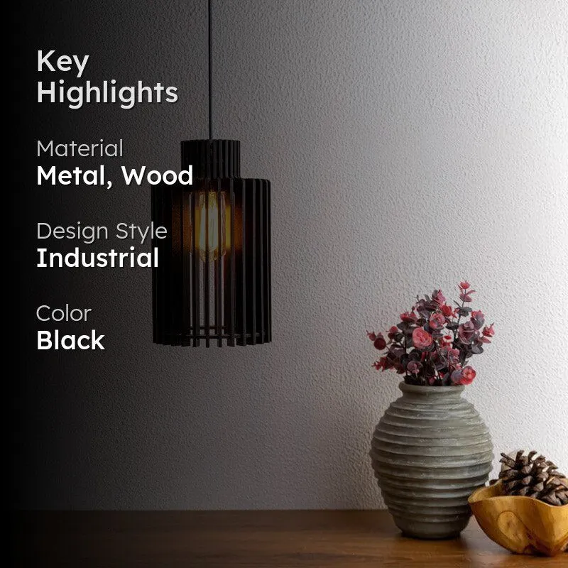 Hayate Wooden Ceiling Lamp media 2