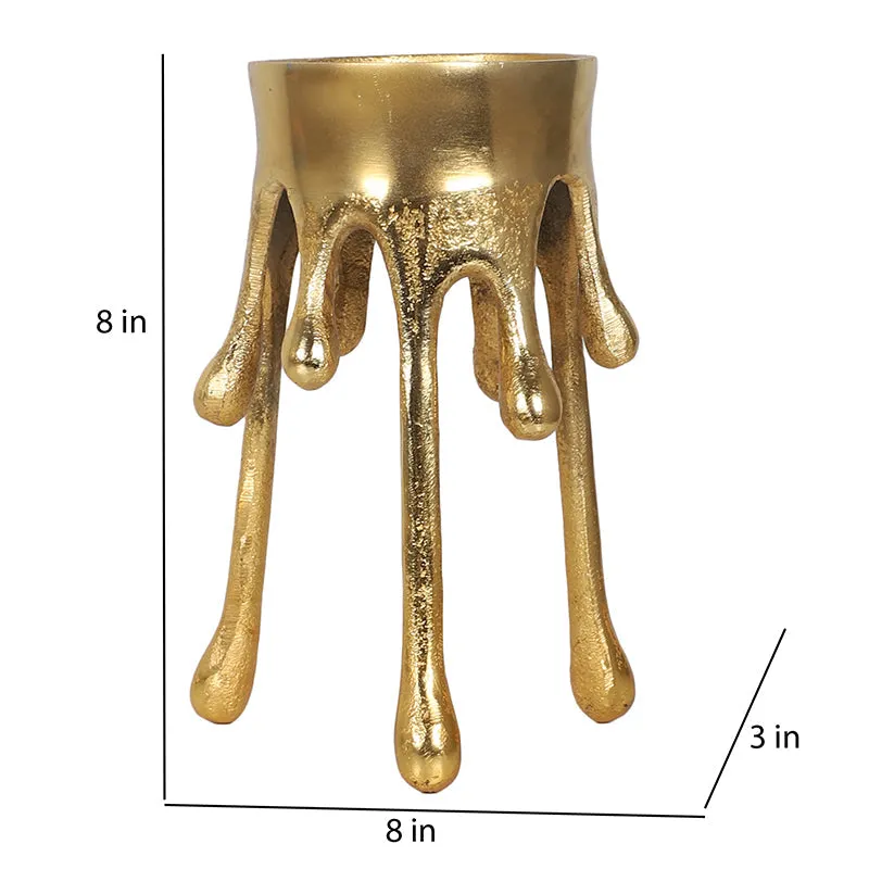 Gold Drip Candle Holder - Set Of Two media 8