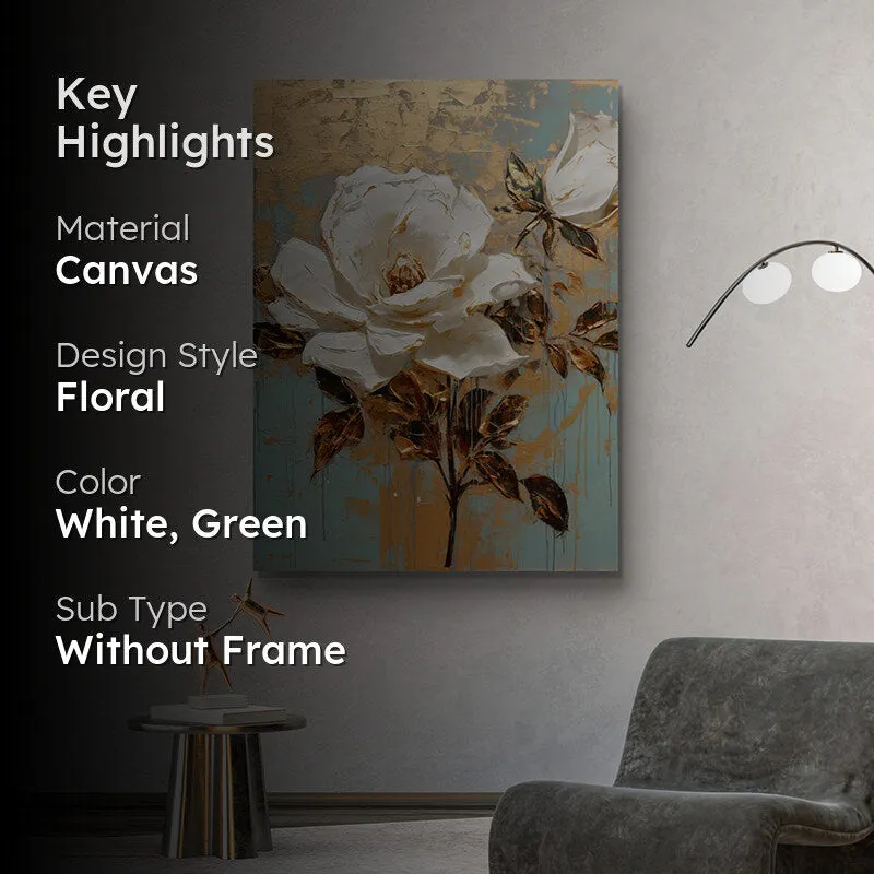 Flower & Bees Wall Painting media 2