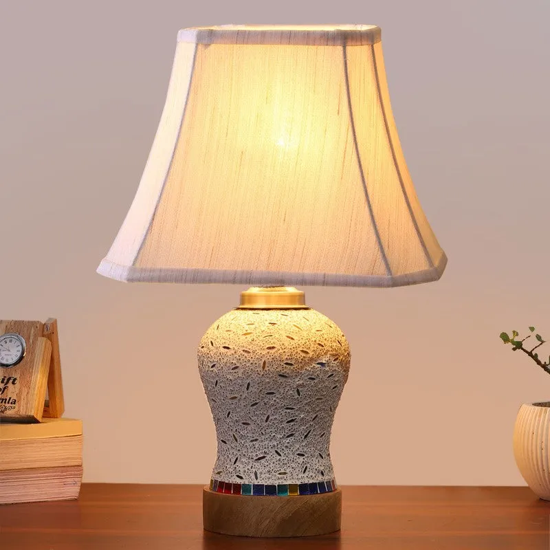 Nivora Square Wooden Table Lamp - Multicolor media 3