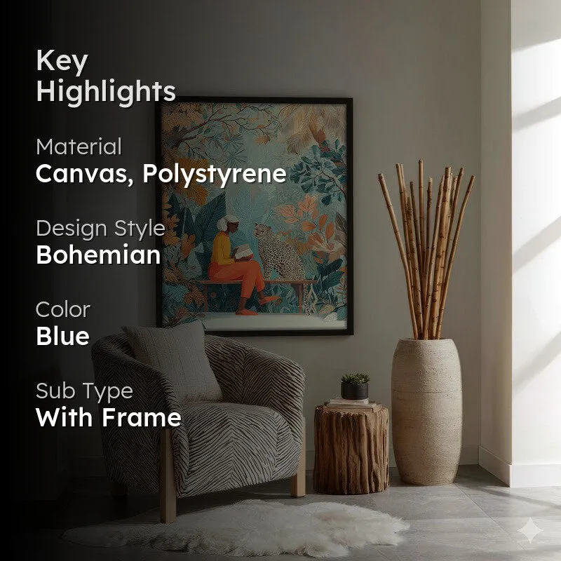Aurevia Canvas Wall Painting With Black Frame media 2