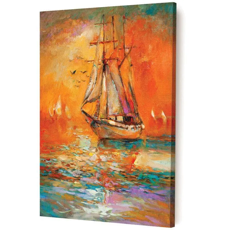 Vibrant Sails Canvas Wall Painting media 5