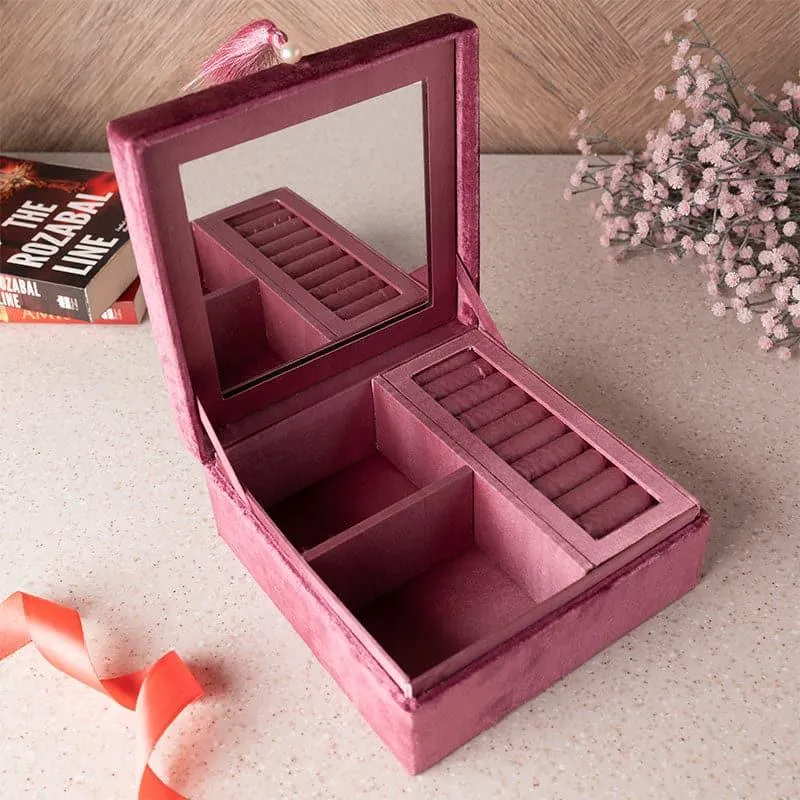 Karsova Luxurious Velvet Storage Organizer Box media 3