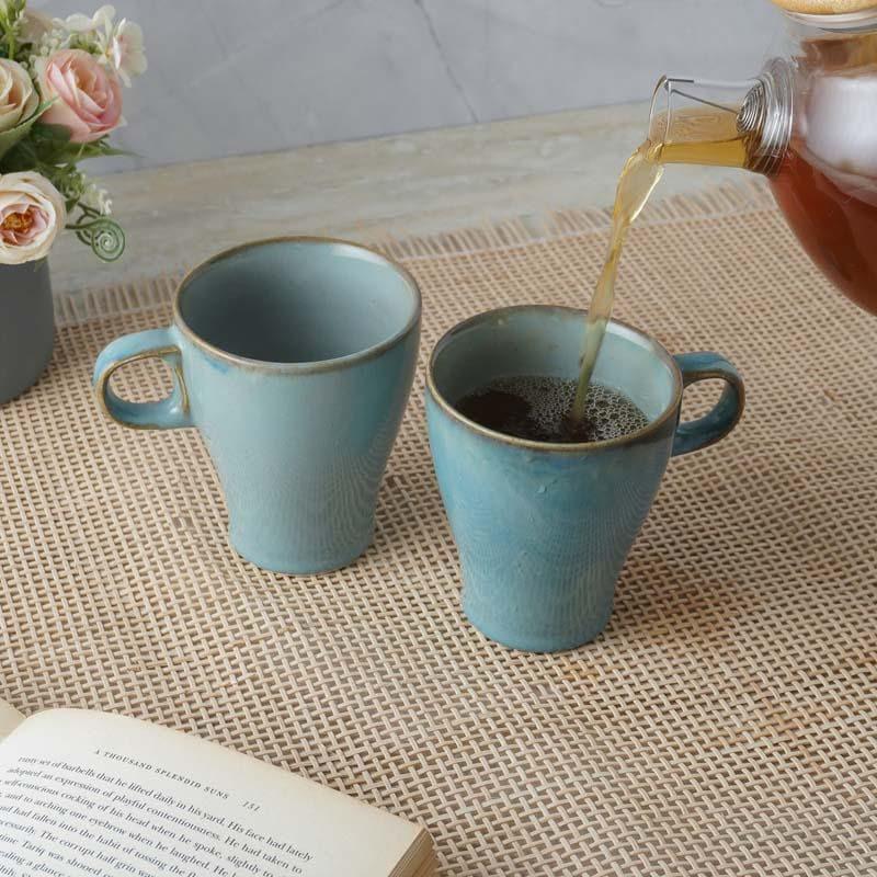 Jamin Ceramic Coffee Mug (300 mL Each) - Set of Two