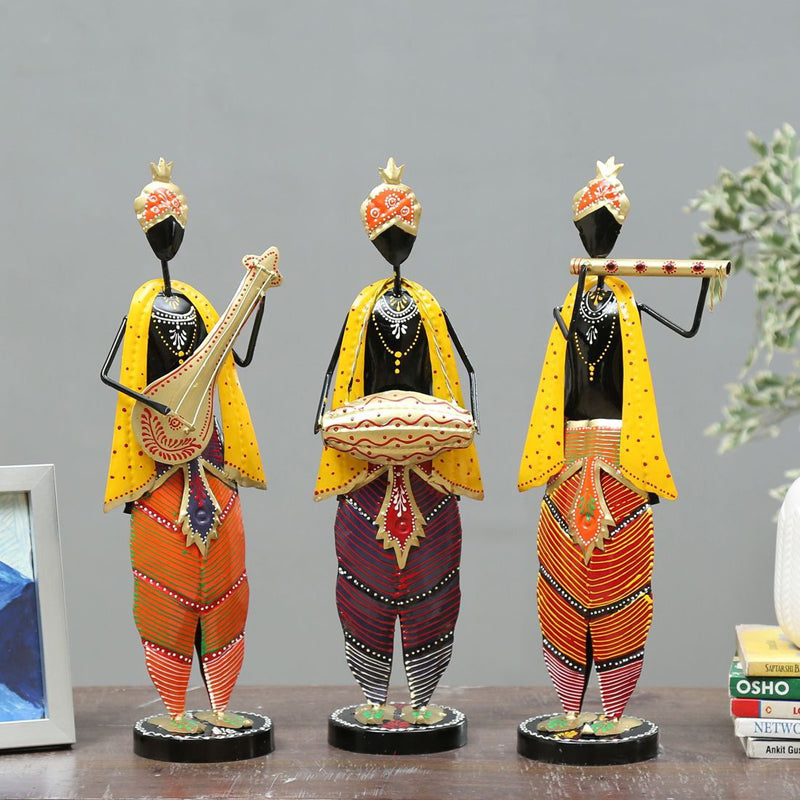 Ethnik Troupe Showpiece - Set Of Three