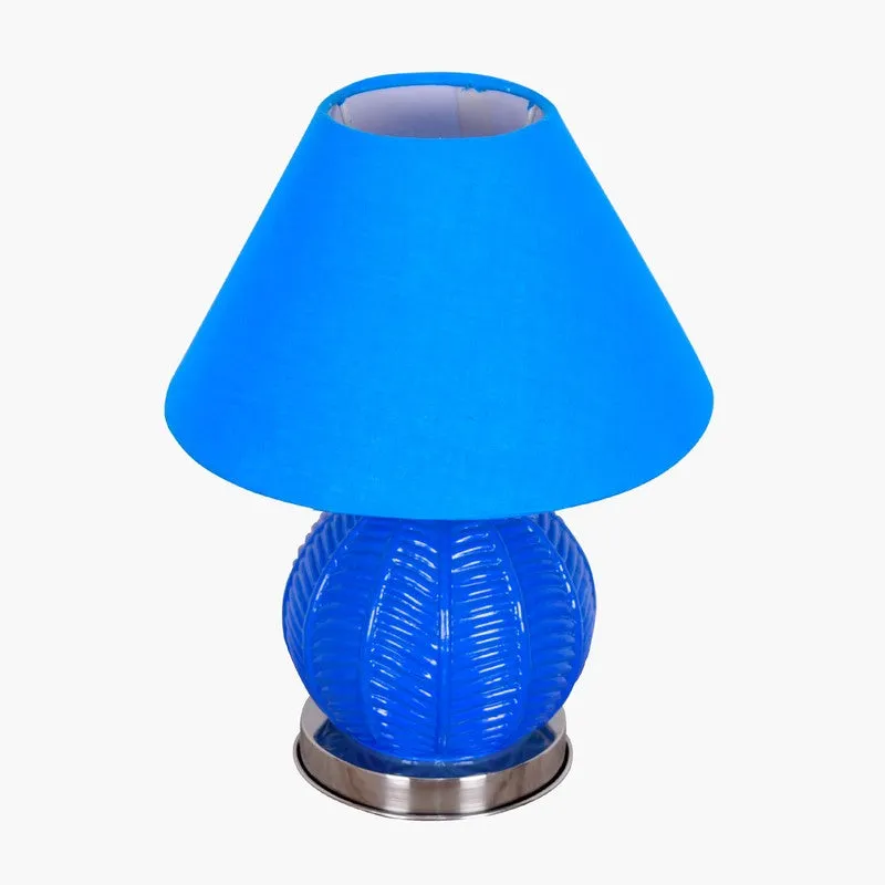 Transella Shine Glass Table Lamp - Blue media 4