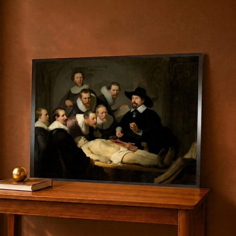 The Anatomy Lesson of Dr Nicolaes Tulp 1632 Canvas Wall Painting - 12 x 9 Inches