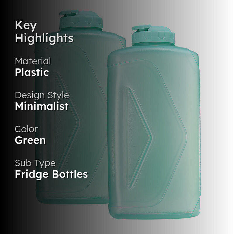 Adrian Water Bottle (Green, 2000 mL Each) - Set Of Two media 2