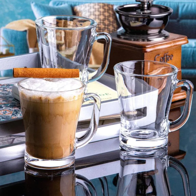 Elisabetho Glass Tea Cup (230 mL Each) - Set of Six media 1
