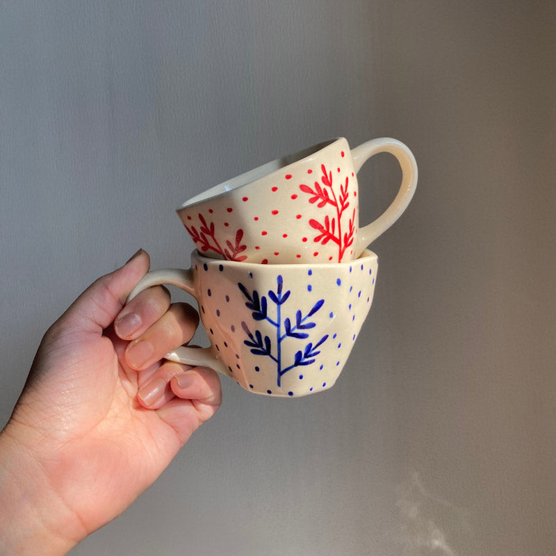 Faira Ceramic Tea Cup (200 mL Each) - Set of Two - 200 ML