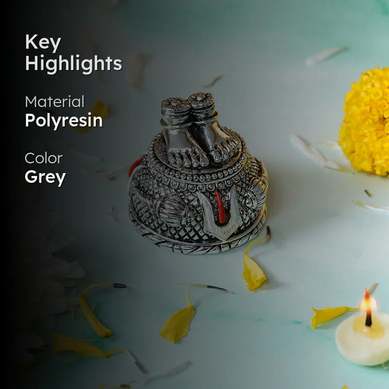 Shree Paadham Polyresin Idol - Silver media 2