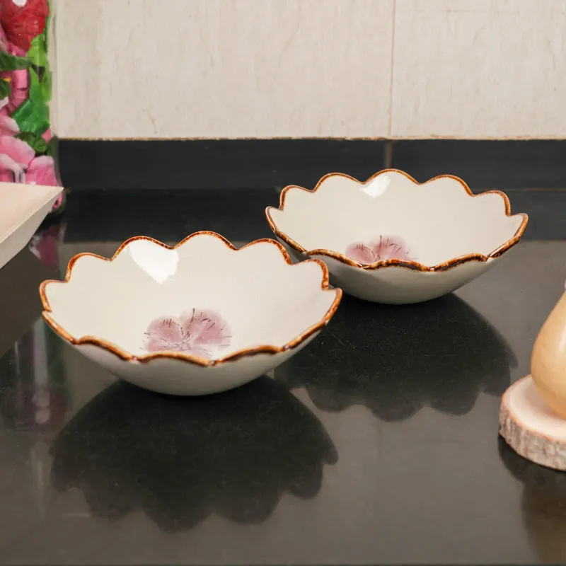 Petal Edge Serving Bowl(600 mL) - Set Of Two media 3
