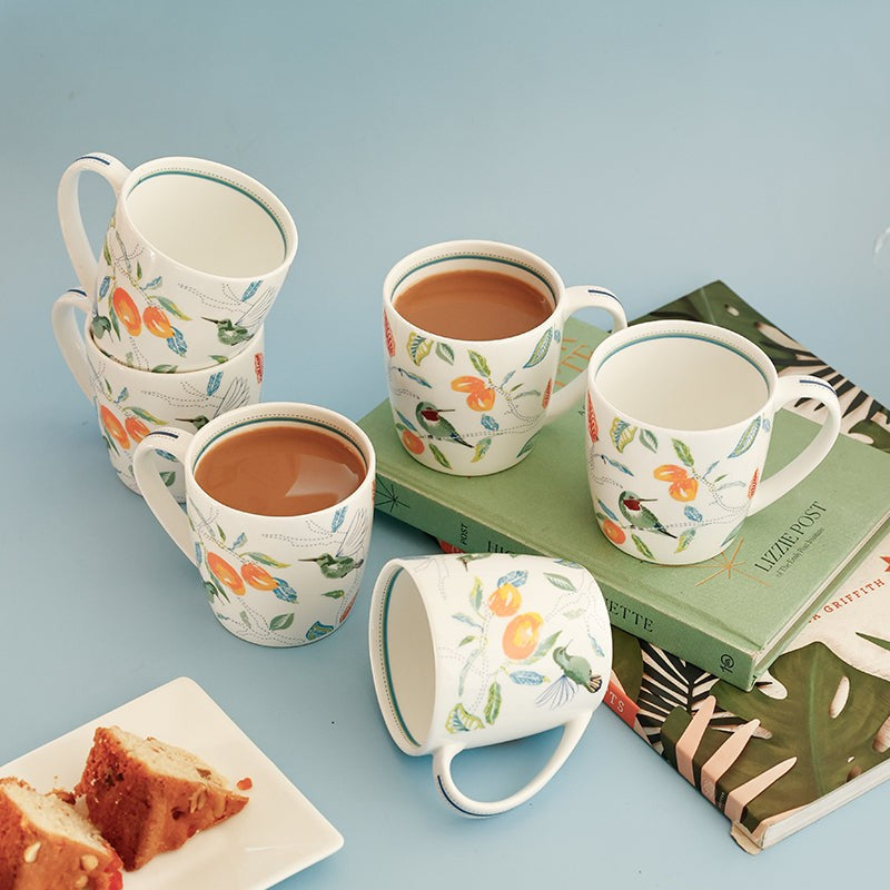 Magique: Mango Paradise Summer Fine China Cup (200 mL Each) - Set of Six media 3