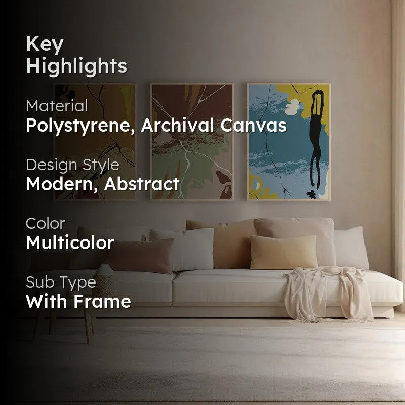 Dynamic Dreamscape Archival Paper Wall Art - Set Of Three media 2