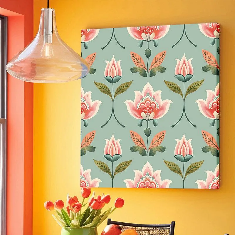 Gulbadan Charm Canvas Floral Wall Art media 2