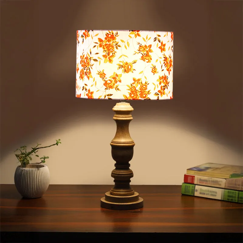 Fleur Wooden Table Lamp - Multicolor media 1