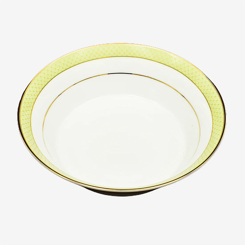 Princely 24k Gold Brushed Porcelain Dinner Set - 21 Piece Set media 8