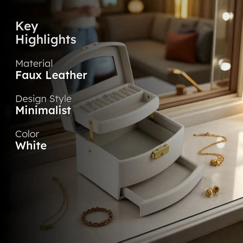 OpalKeep Faux Leather Jewel Box media 2