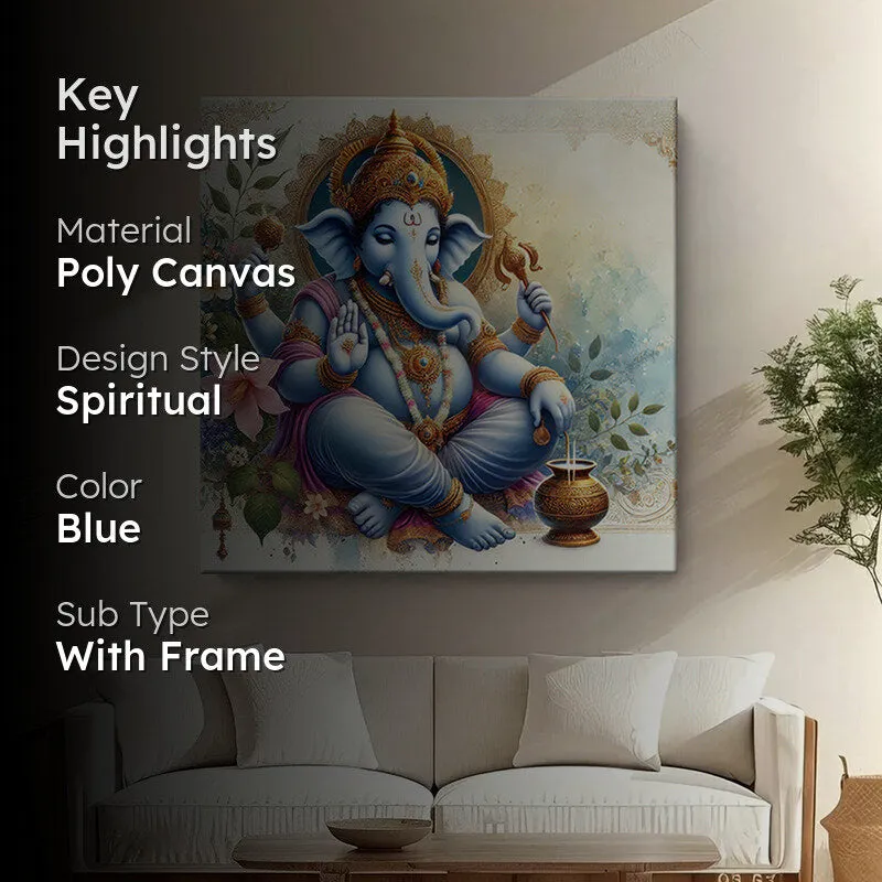 Siddhi Ganapathi Wall Painting media 2