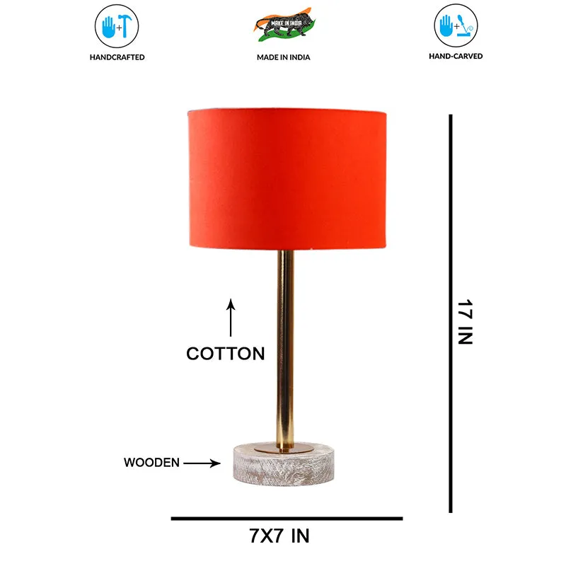 Cotin I Rodin Wooden Table Lamp - Orange,Gold,White media 7
