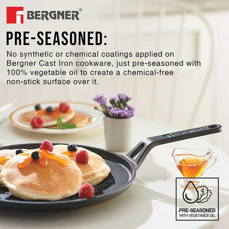 Bergner Arden Induction Safe Cast Iron Tawa - 29 cm media 4