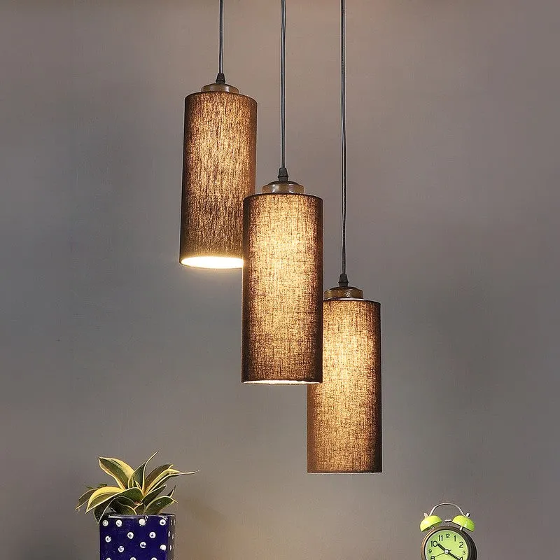 Glowspire Triple Metal Ceiling Lamp - Black media 2
