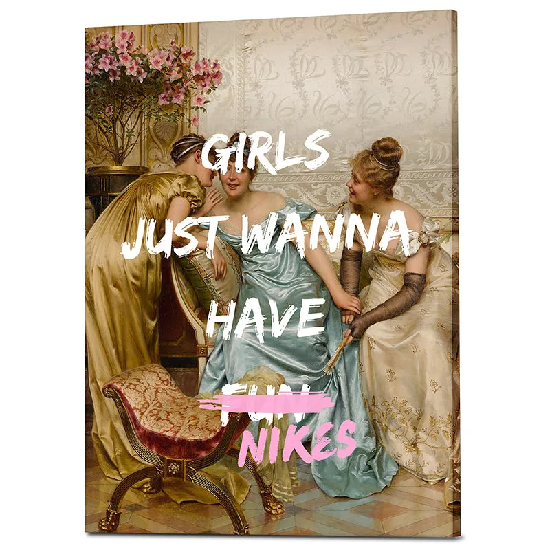 Girls Just Wanna Have Nikes Wall Art media 3