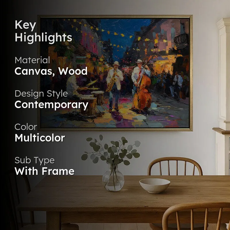 Melody Canvas Wall Painting With Frame media 2