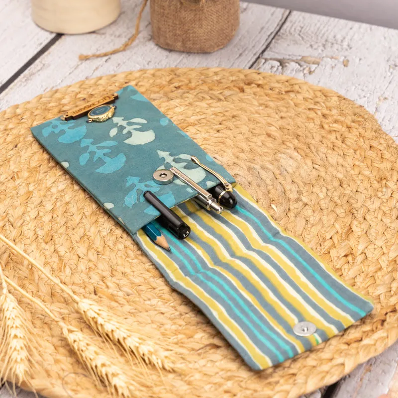 Dabu Blues Multiutility Fabric Pouch media 3