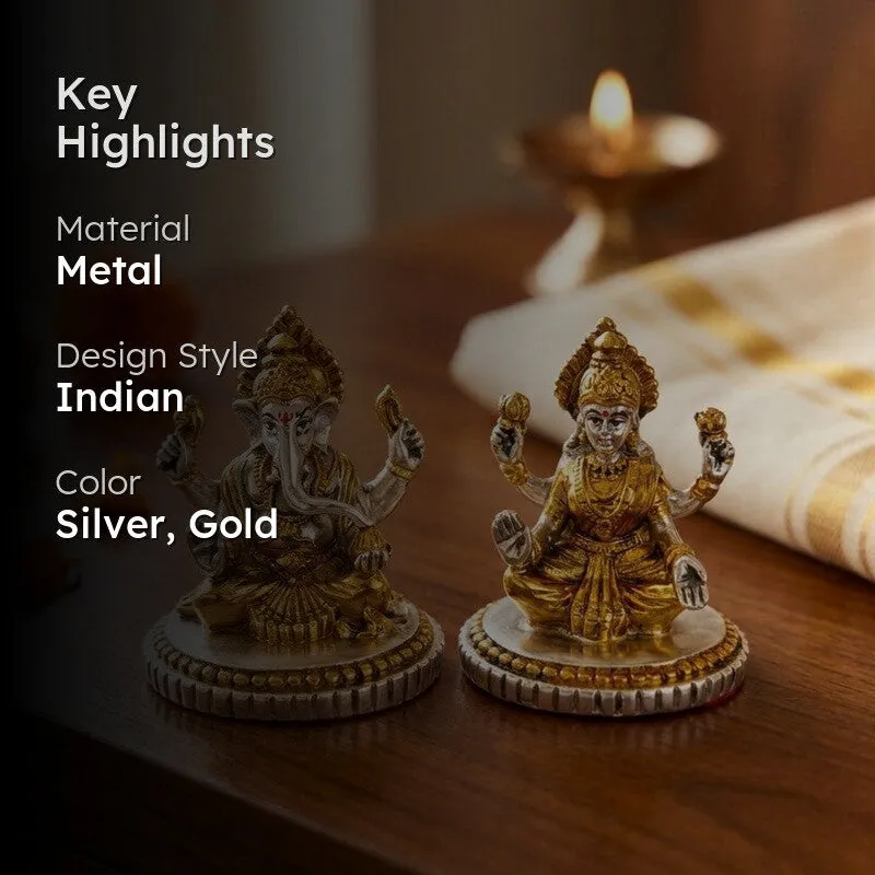 Siddhika Metal Idol - Set of Two media 2