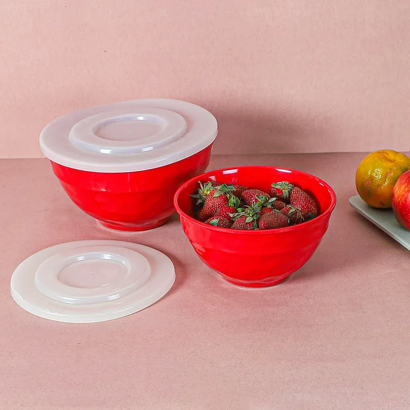 Maneva Serving Bowl (Red) - Set Of Two media 1