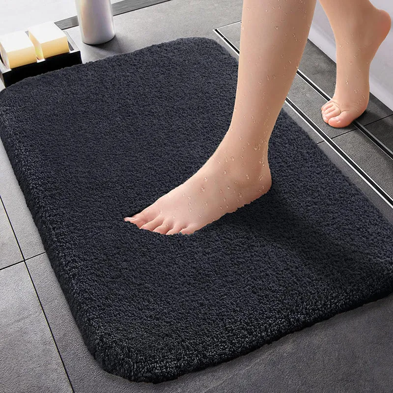 Lois Anti Skid Bath Mat (Black) - Set Of Four media 3