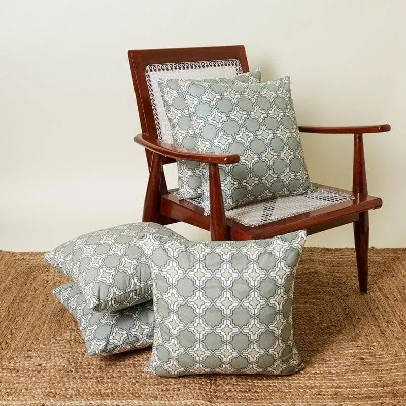 Marrakesh Tile Cushion Cover (Grey) - Set Of Five media 1