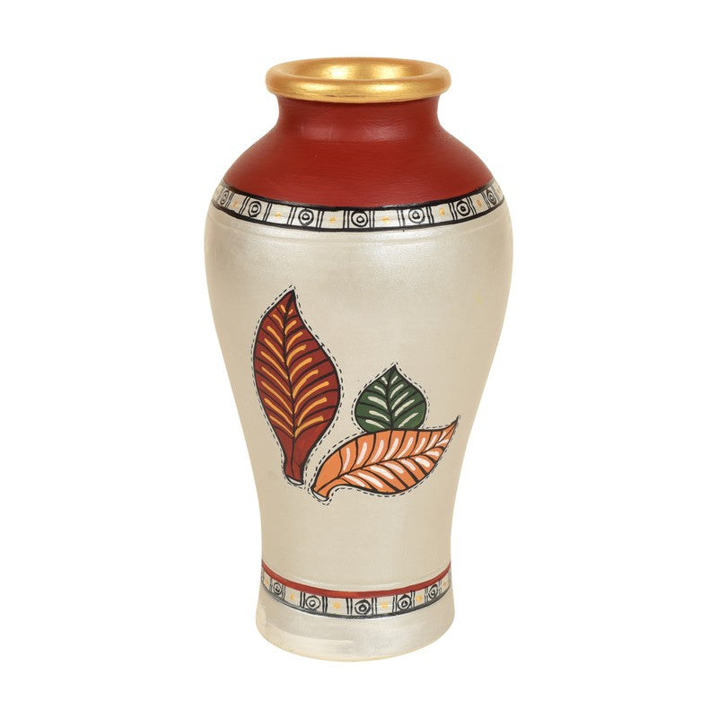 Rabab Handpainted Terracotta Vase media 4