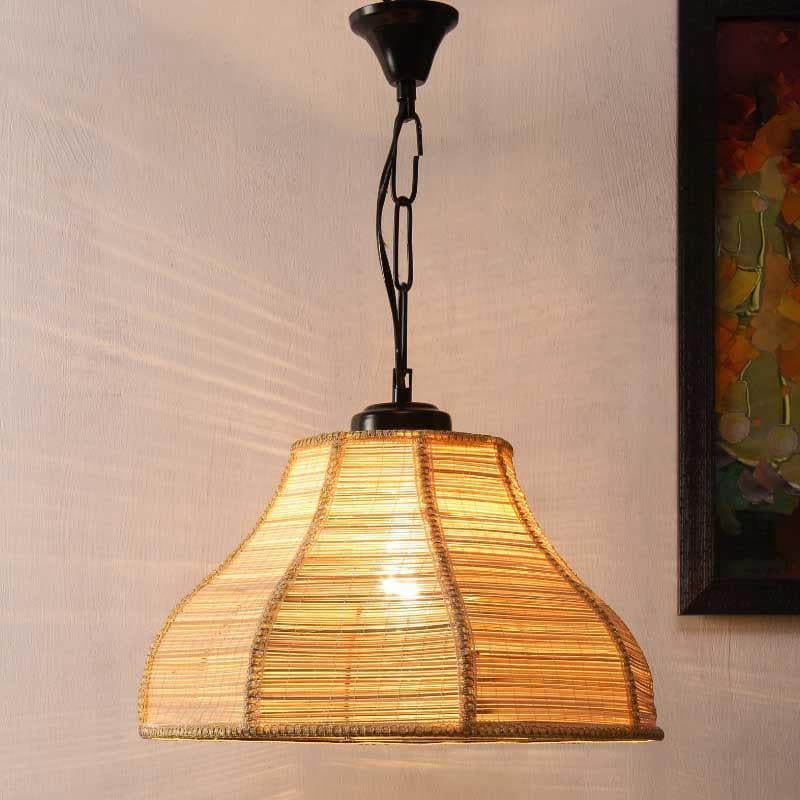 Linzo Curved Fabric Ceiling Lamp media 3