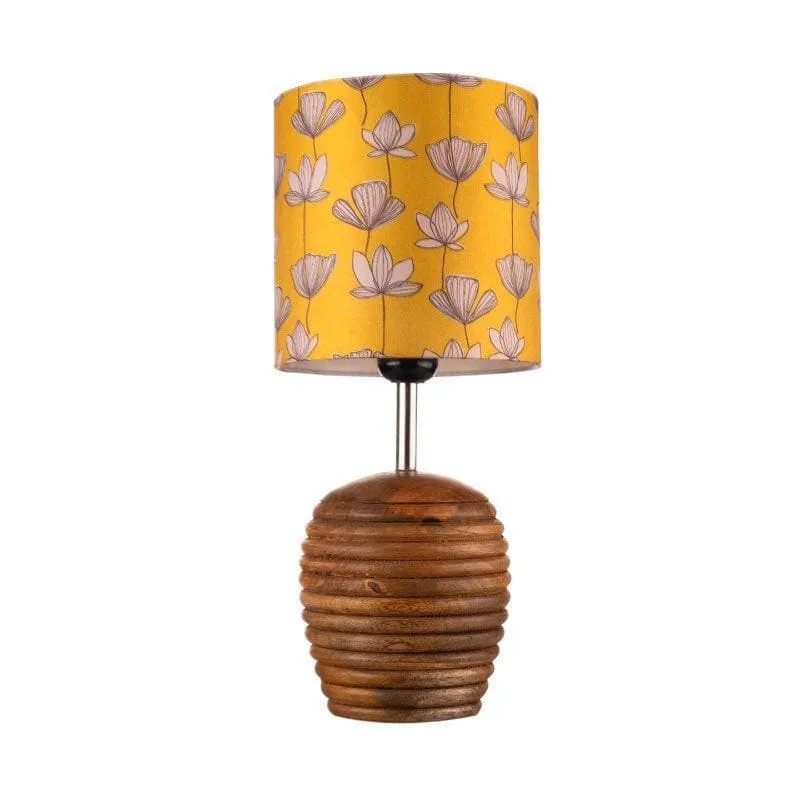 Sunkissed Dome Fabric Table Lamp - Yellow,White media 4