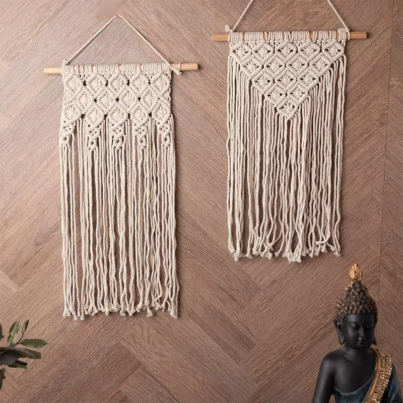 Myrna Macrame Wall Accent - Set Of Two media 1