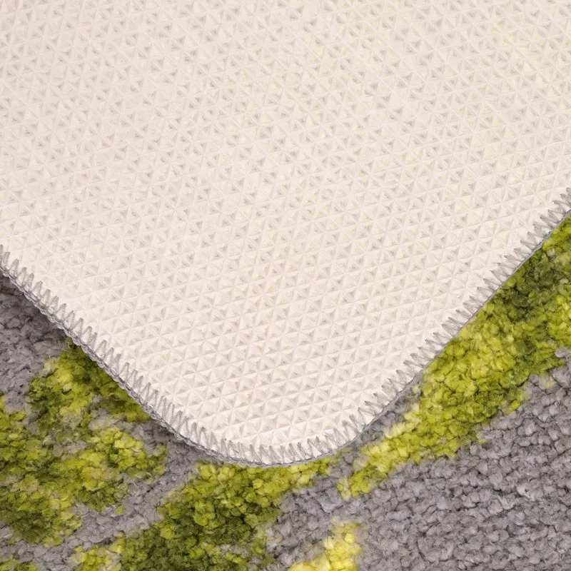 Saral Home Cedar Anti-Skid Bathmat (Grey)  - Set of Two media 3