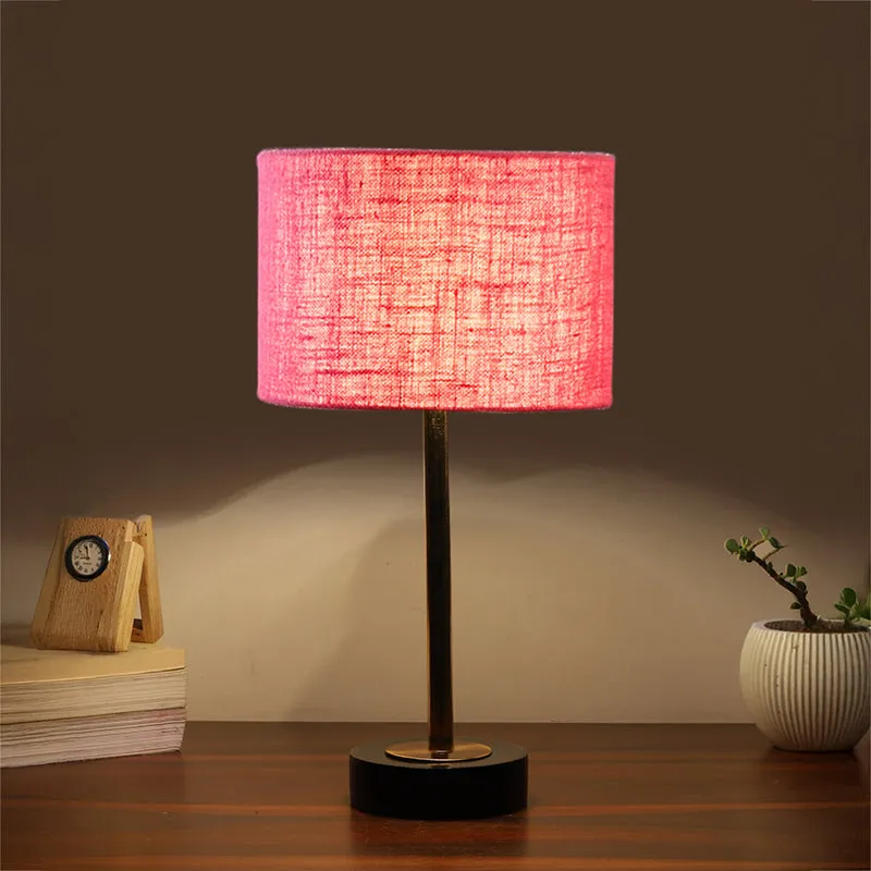 Sienna I Rodin Wooden Table Lamp - Pink,Gold,Black media 1