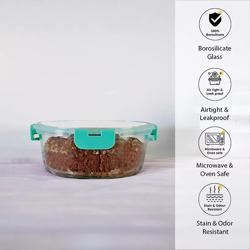 Crusade Round Glass Container - 930 ML media 1